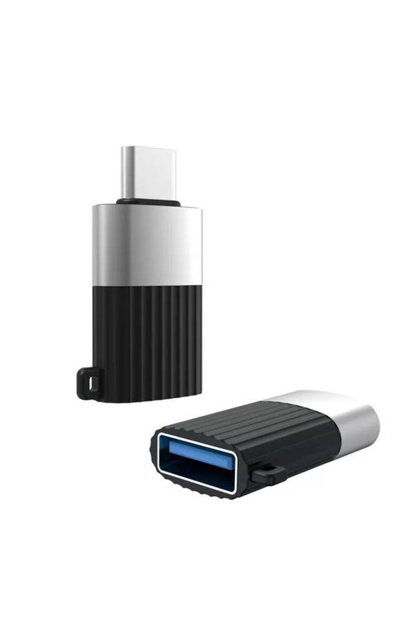 XO NB149-F Adapter USB to USB-C Data Cable Socket Plug Charging Adapter Black