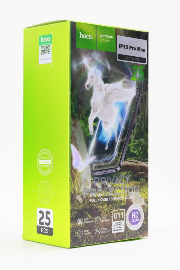 HOCO G11 iPhone 15 Full Cover Privacy Tempered Glass Screen Protector PROMO-2-FOR-1