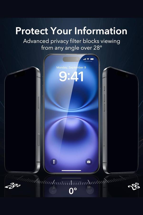 HOCO G11 iPhone 15 Full Cover Privacy Tempered Glass Screen Protector PROMO-2-FOR-1