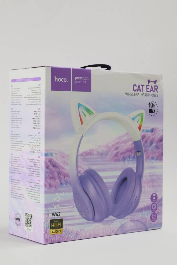 HOCO W42 Headphones Cat Ears Wireless Headphones