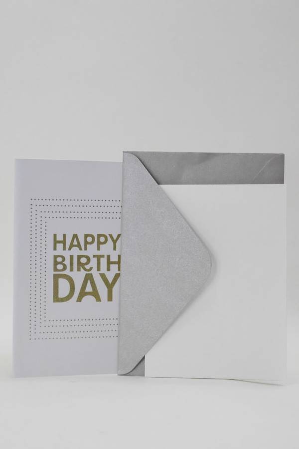 Happy Birthday Gift Card 12cm x 8cm