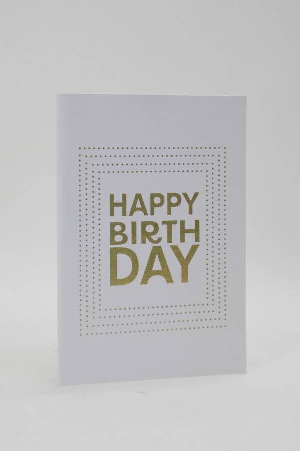 Happy Birthday Gift Card 12cm x 8cm