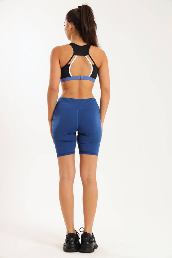 Ladies High Impact Biker Padel Shorts With Pockets