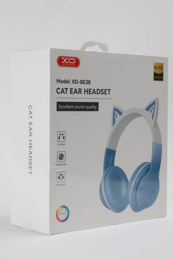 XO BE38 Headphones Cat Ears Wireless Headphones