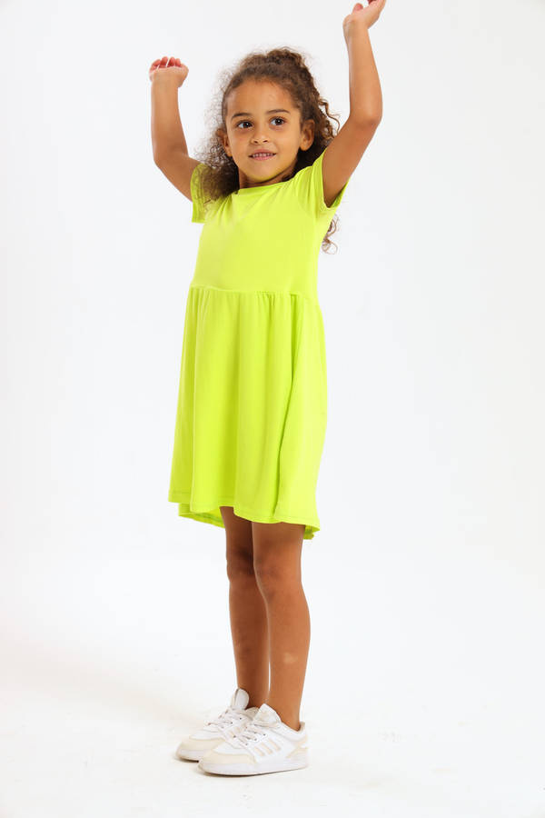 Girls Summer Short Sleeve Dress 2 to 7 Years