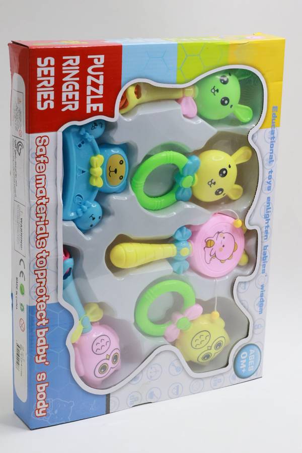 Handbell Baby Rattle 6 Piece Set