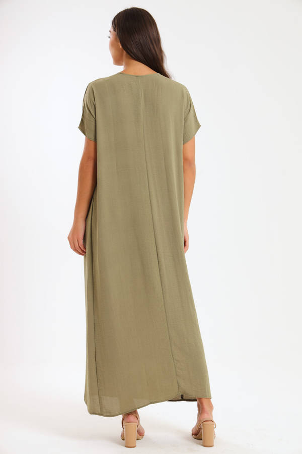 Jasmin Classic Maxi Short Sleeve Dress