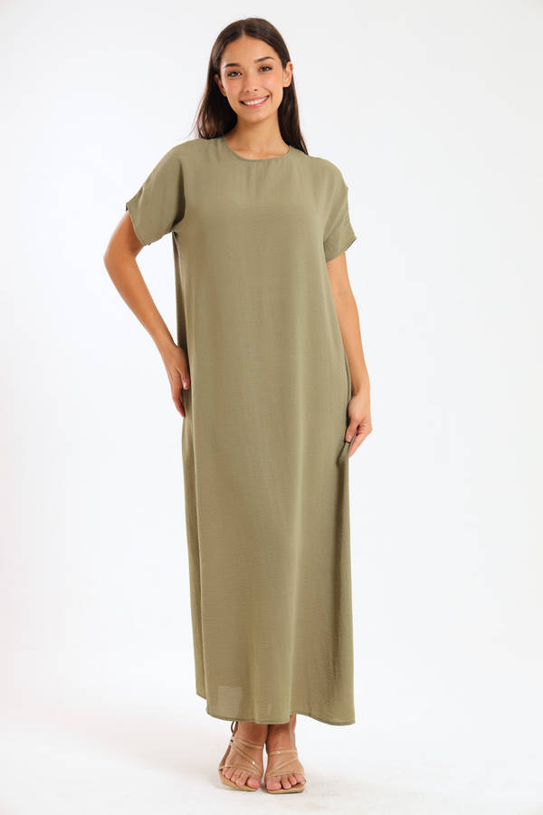Jasmin Classic Maxi Short Sleeve Dress