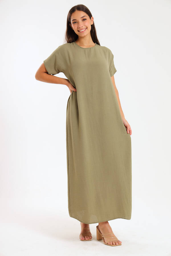 Jasmin Classic Maxi Short Sleeve Dress