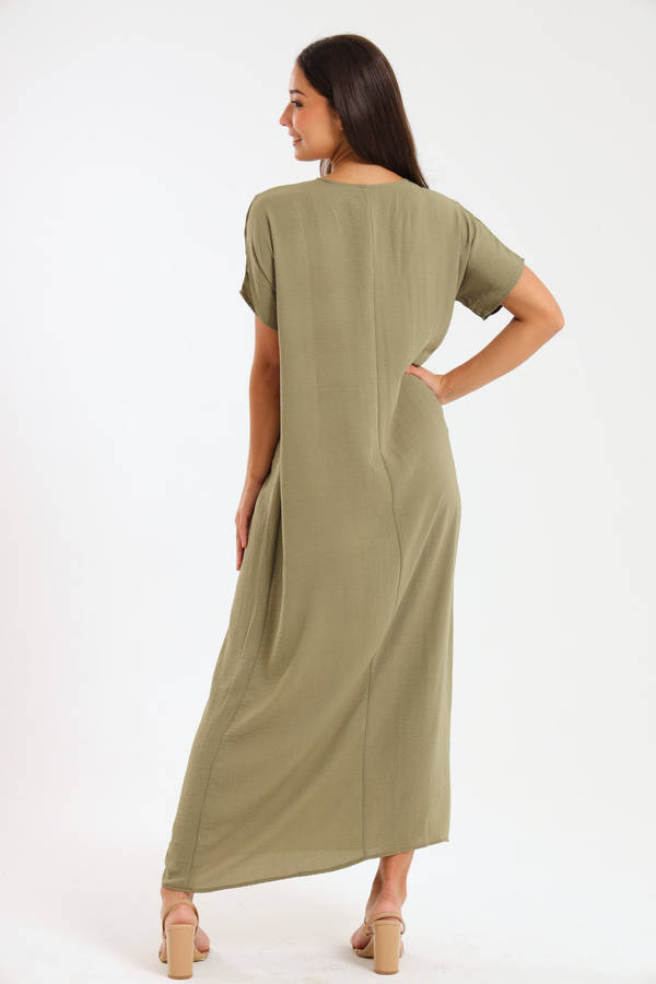 Jasmin Classic Maxi Short Sleeve Dress