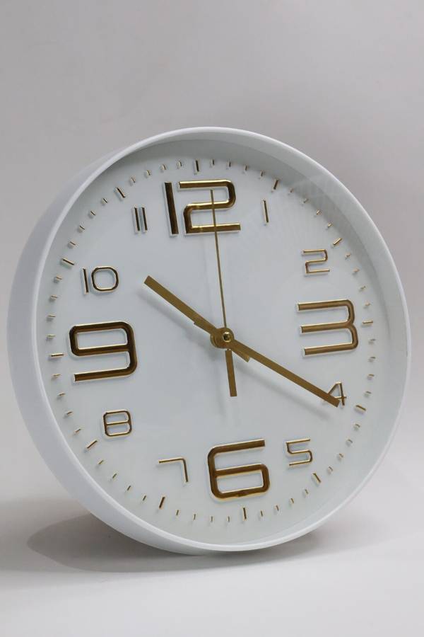 Senza® 3D QUARTZ Wall Clock For Living Room or Office Batteries Included 30cm