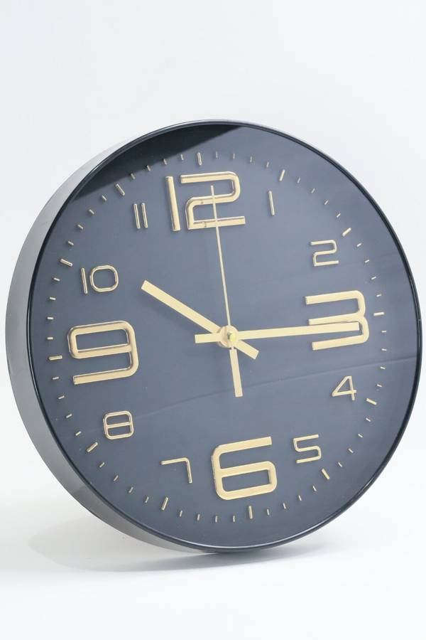 Senza® 3D QUARTZ Wall Clock For Living Room or Office Batteries Included 30cm