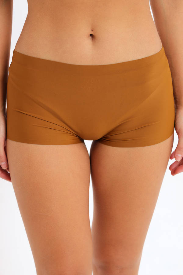 Senza® Ladies 3 Pack Branded No Show Seamless Boyleg Panties