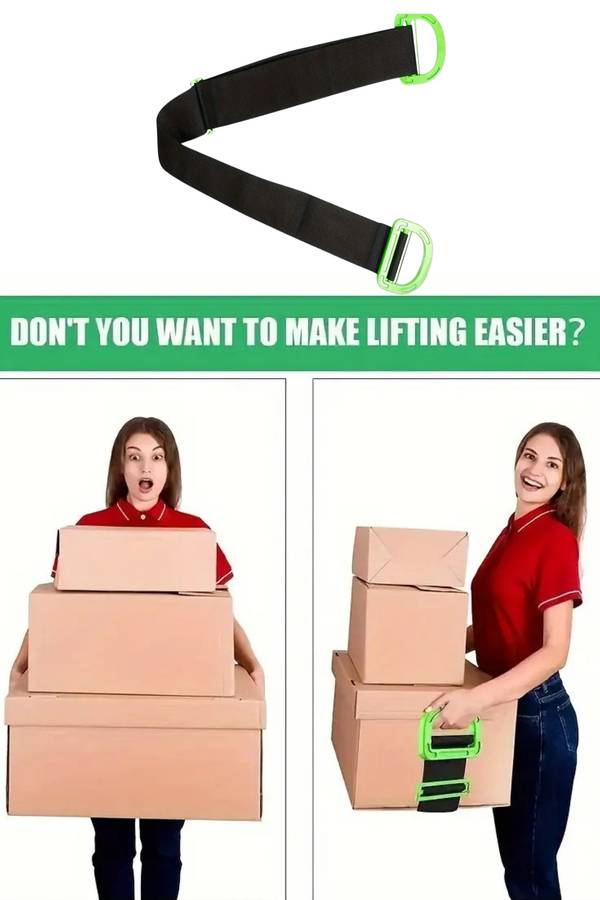 Adjustable Lifting Moving Straps For Boxes &amp; Furniture