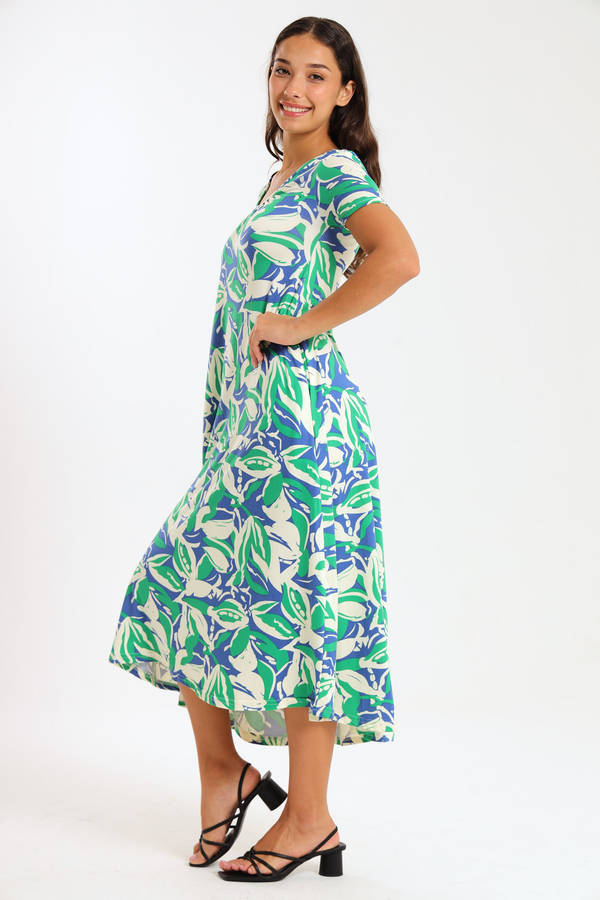 Ladies Midaxi Summer Dress  With Pockets