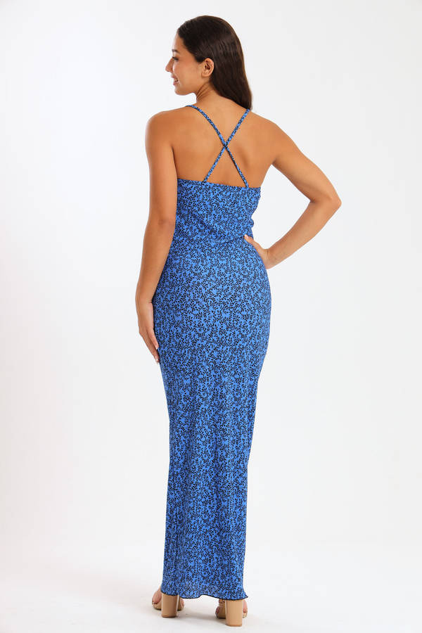 Ladies Strappy Bodycon Maxi Dress