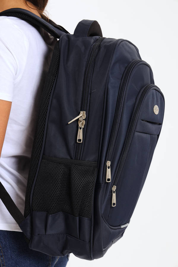 Powerland Laptop Backpack or School Bag with Multiple Compartments Navy XL