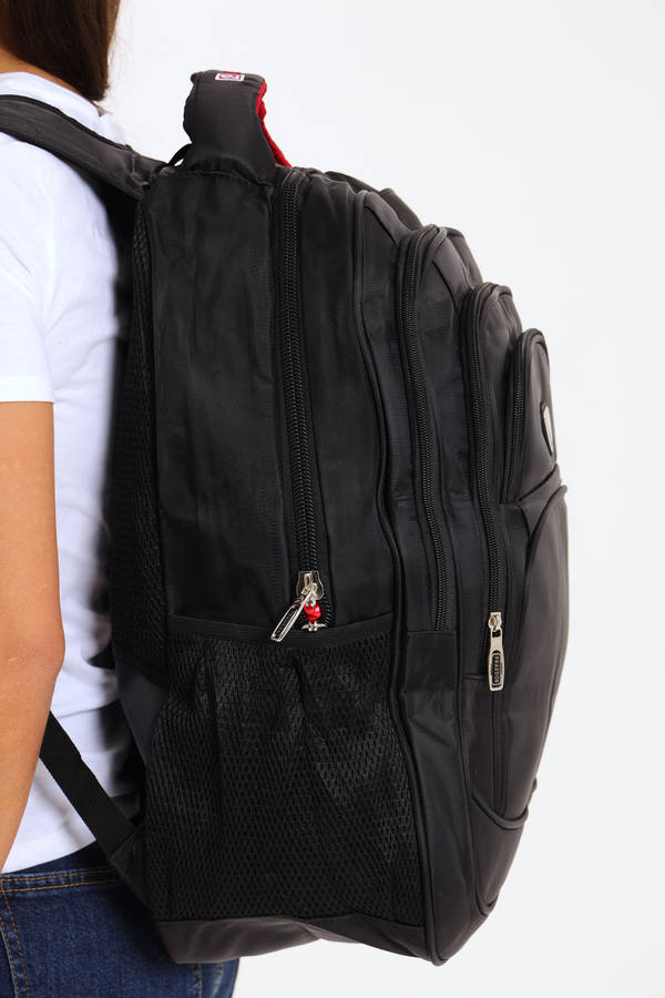 PRASDOS Backpack Black School Bag  Travel Bag With Multiple Compartments XL