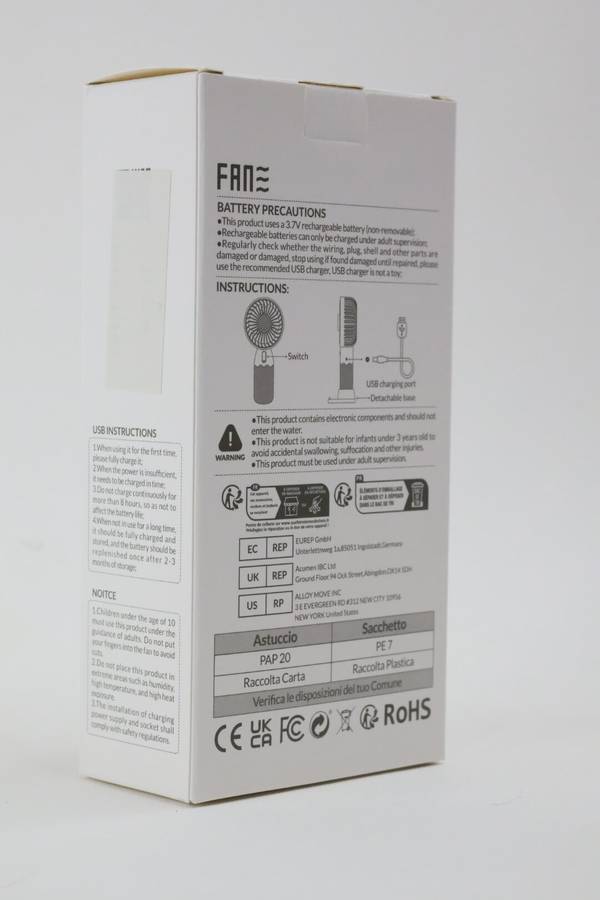 Portable USB Rechargeable Mini Handheld Fan