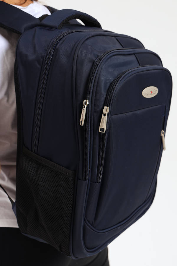 Powerland Laptop Backpack or School Bag with Multiple Compartments Navy Large