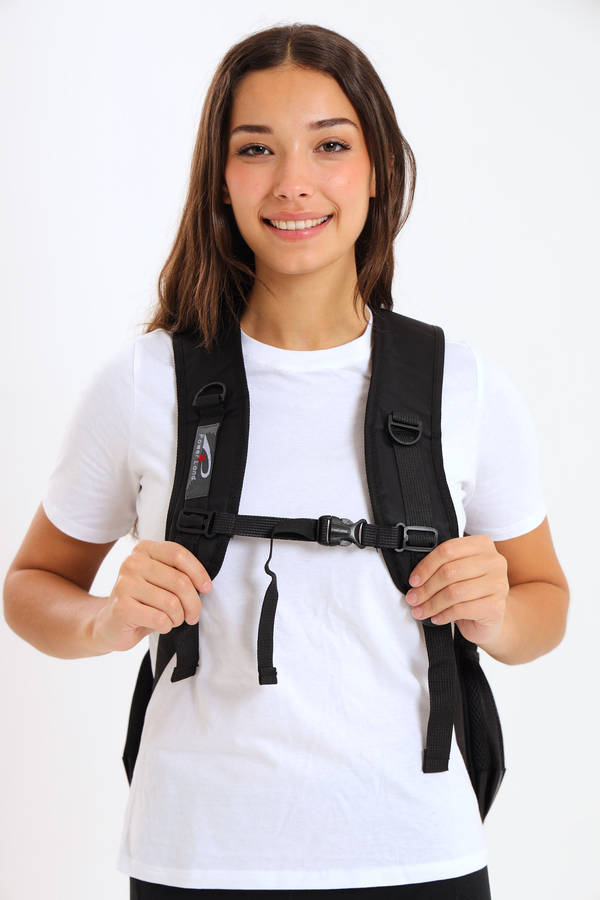 Powerland Laptop Backpack or School Bag with Multiple Compartments 2XL Black