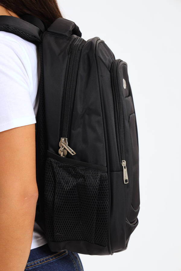 Powerland Laptop Backpack or School Bag with Multiple Compartments Black Large