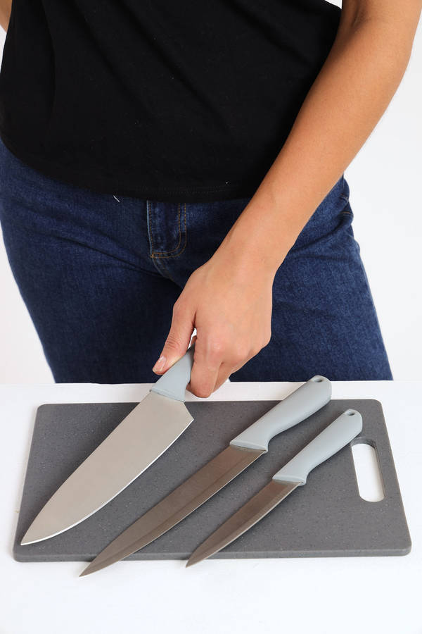 Senza® 3-Piece Combo Knife Set Stainless Steel