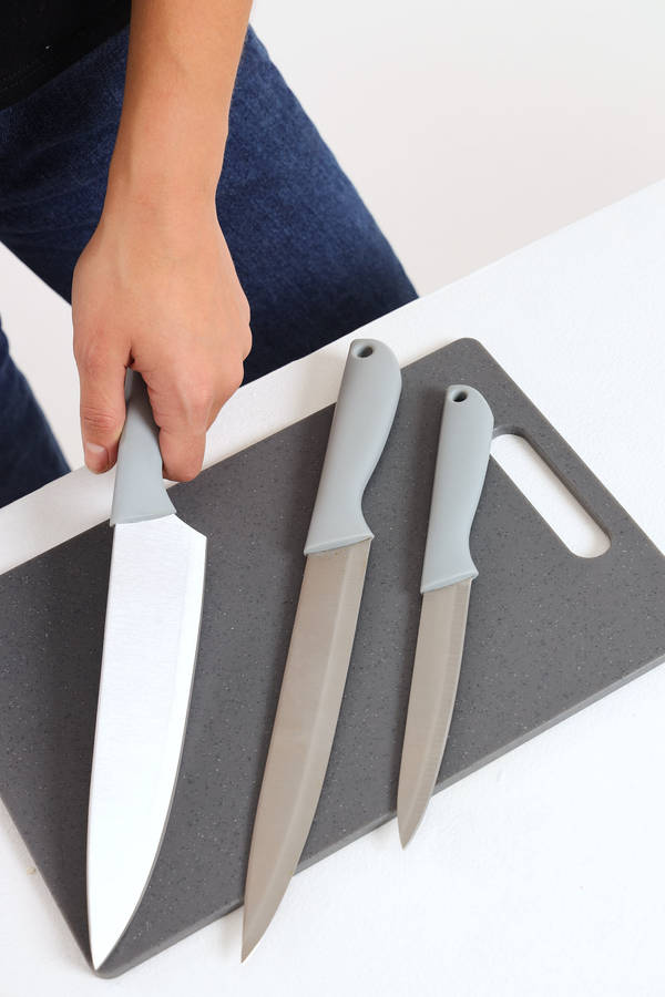 Senza® 3-Piece Combo Knife Set Stainless Steel