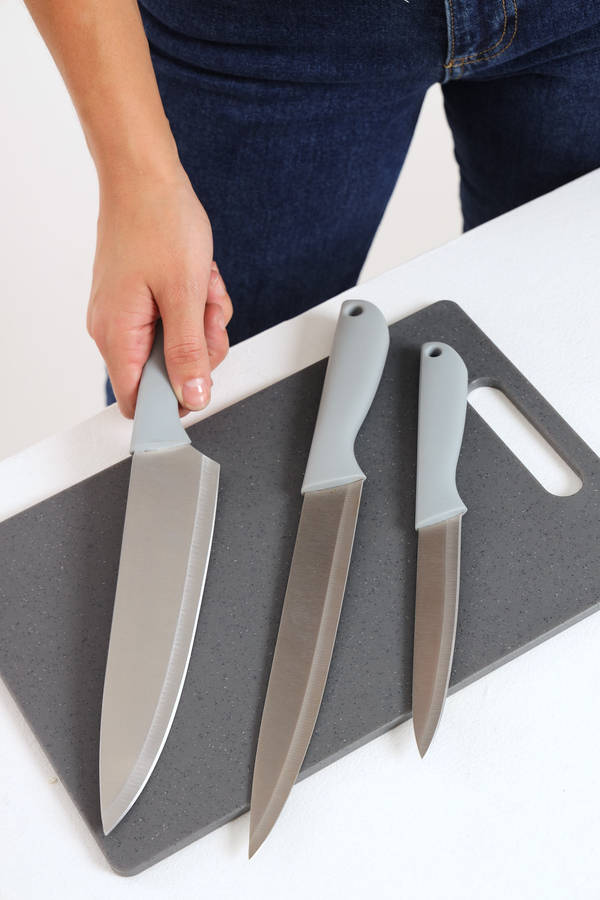 Senza® 3-Piece Combo Knife Set Stainless Steel