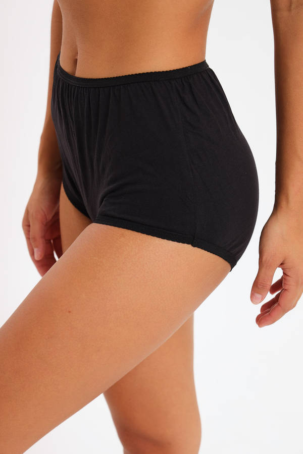 3 Pack Branded Cotton Underwear High Waisted Panties Full Coverage Granny Panties Variety Pack
