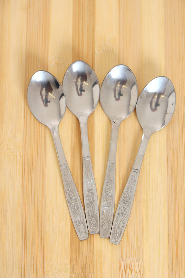 Senza® 4 Pc Stainless Steel Teaspoon Set Inscribed