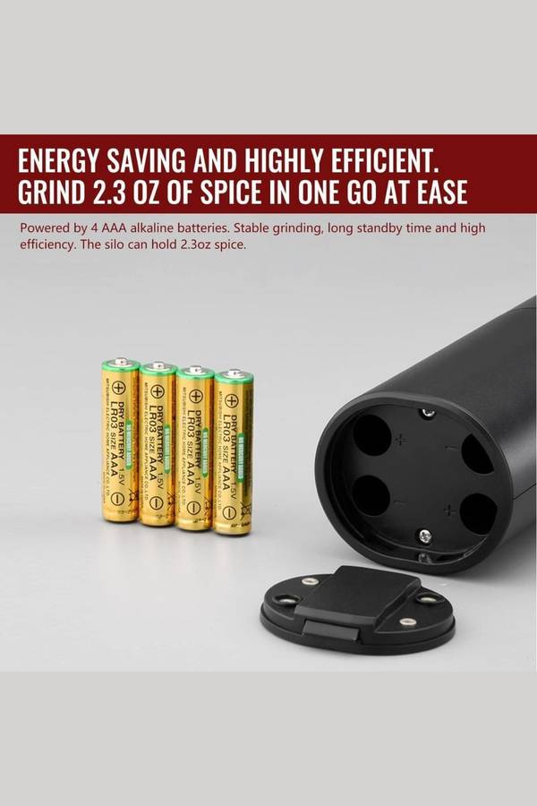 Automatic Salt &amp; Pepper Grinder With Batteries