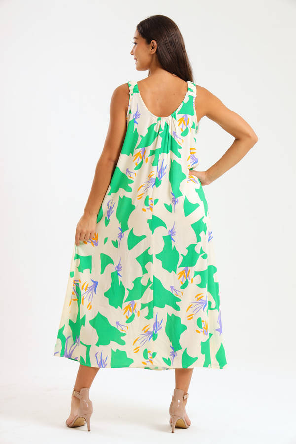 Bella Bella Viscose Shoulder Summer Maxi Summer Dress