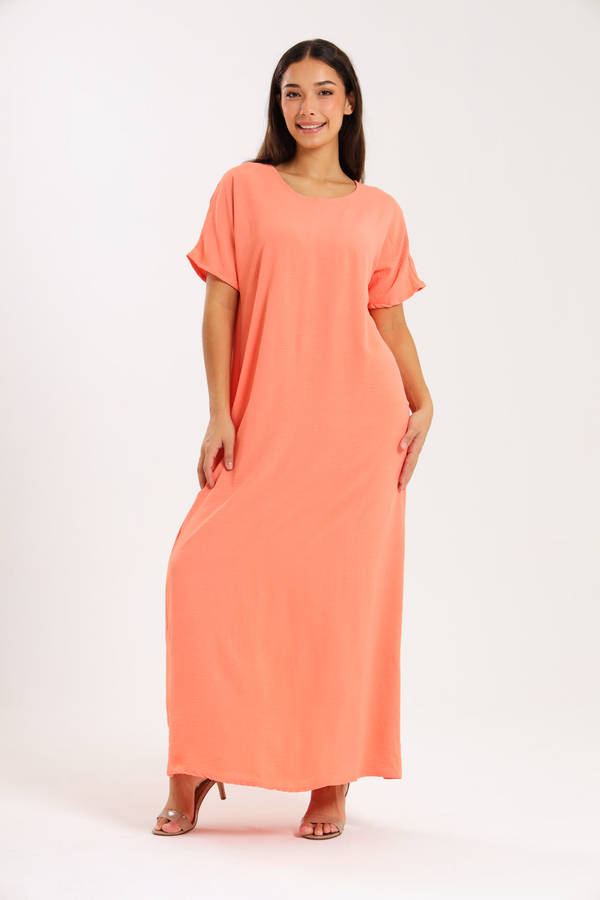 Jasmin Classic Maxi Short Sleeve Dress