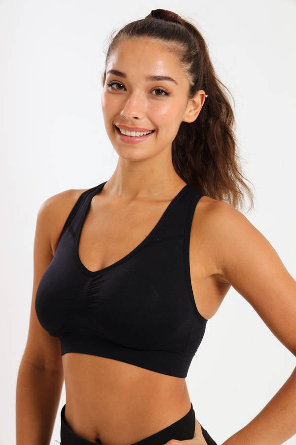 Senza® 2 Pack High Impact Performance Crop Top Padded Sports Bra