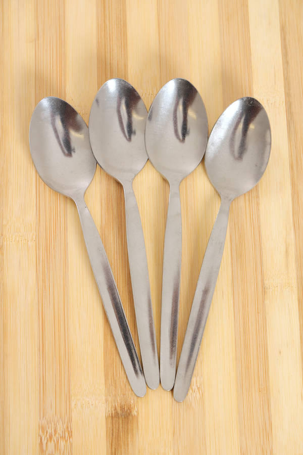 Senza® 4 Pc Stainless Steel Teaspoon Set Inscribed