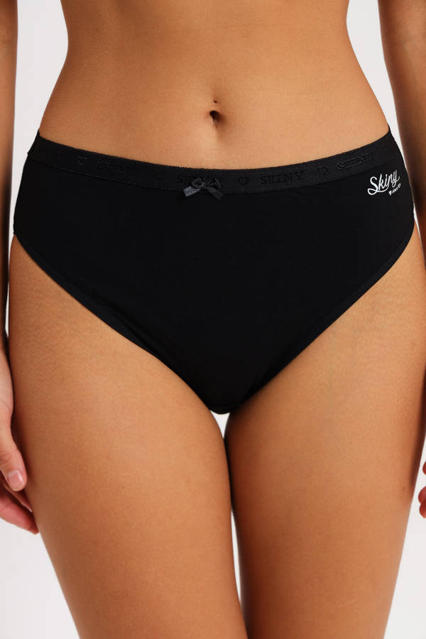 Branded 4 Pack Cotton Stretch Bikini Panties Assorted Box Pack