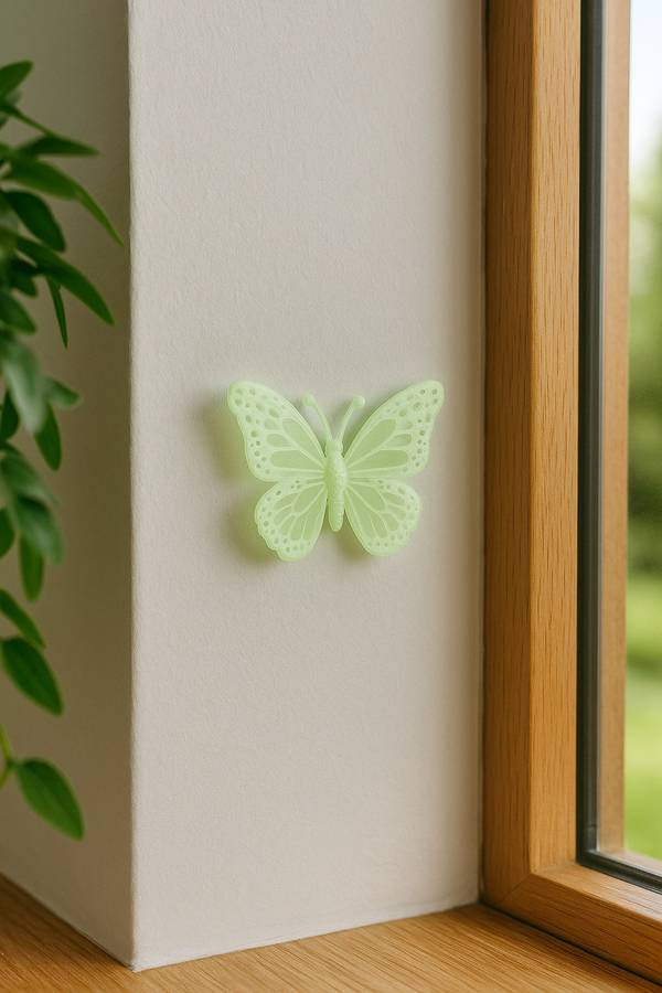 Glow in Dark Luminous Fluorescent 3D Butterfly 8 Pcs