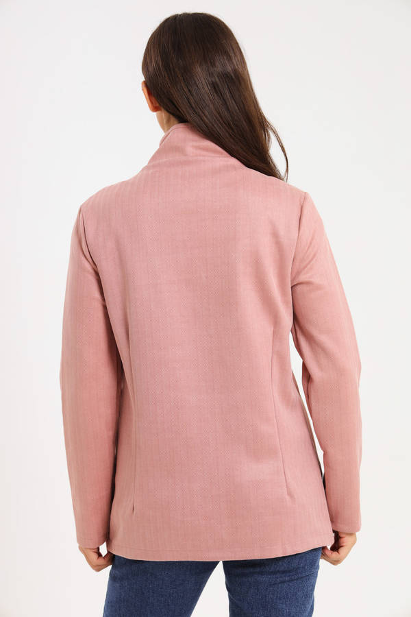 Ladies Hayden Concealed Zipp Winter Herringbone Jacket