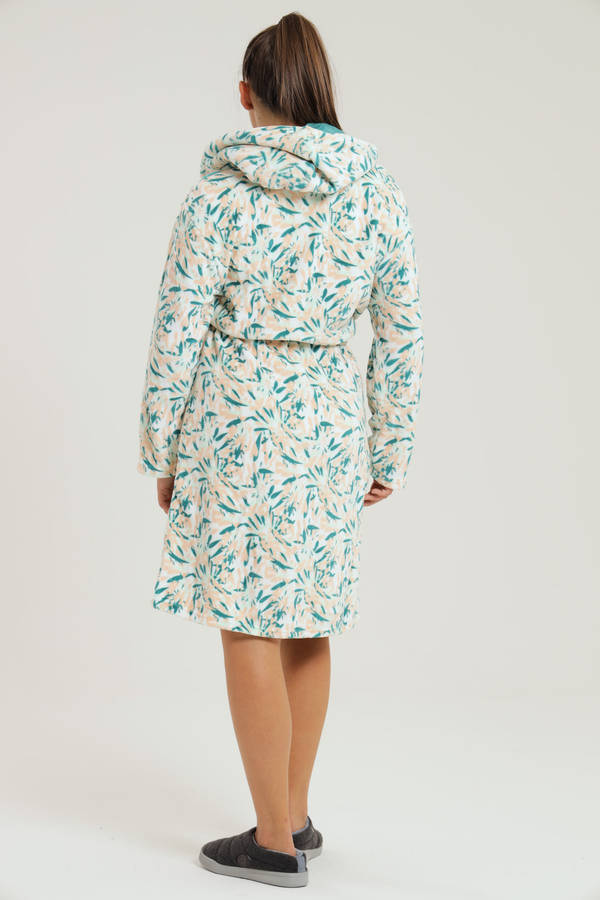 Plush Hooded Coral Fleece Luxury Winter Gown