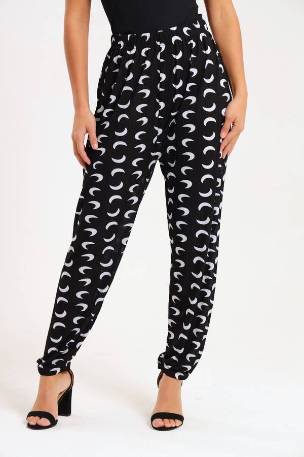 Senza® Casual Harem Wide Leg Everyday Printed Pants
