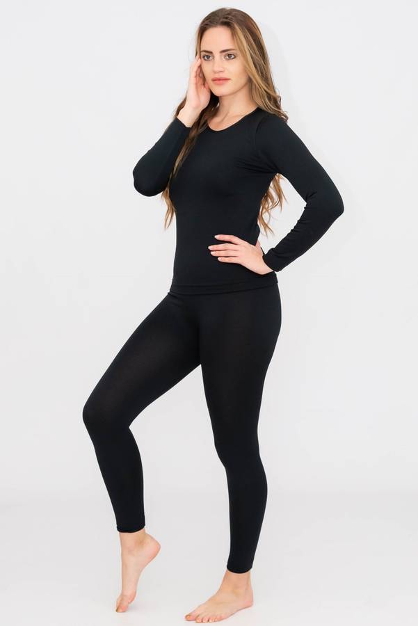 Ladies Thermal Fleece Line Winter Base Layer Top