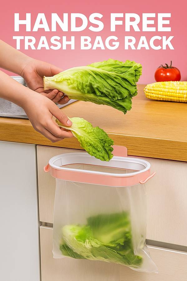 Senza® Multi-Functional Cabinet Door Baggy Trash Rack Packet Holder