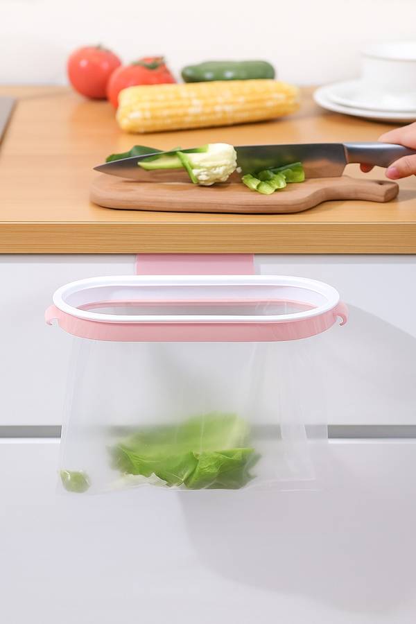 Senza® Multi-Functional Cabinet Door Baggy Trash Rack Packet Holder