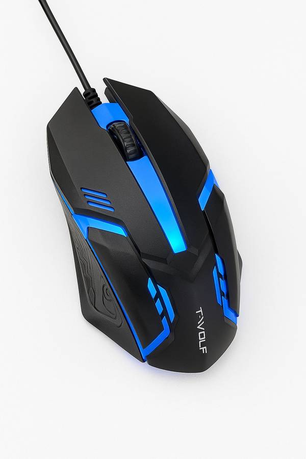 T-wolf V1 RGB Wired Portable USB Gaming Optical Mouse Wired