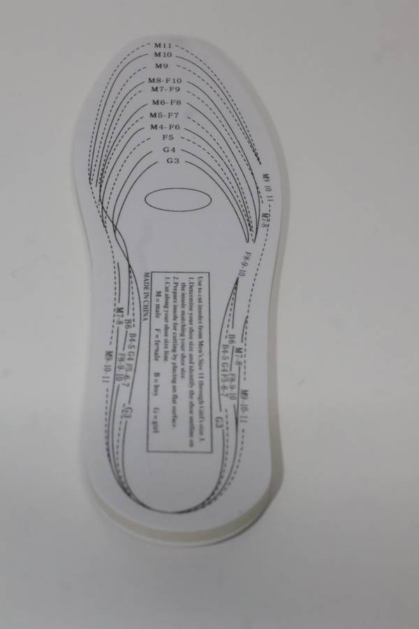1 Pair Unisex Inner Soles Memory Foam DIY Cut to Size