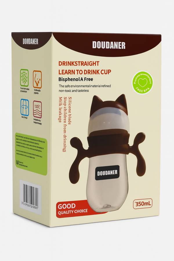Doudaner Wide Neck Baby Feeding Bottle & Learn to Drink Cup