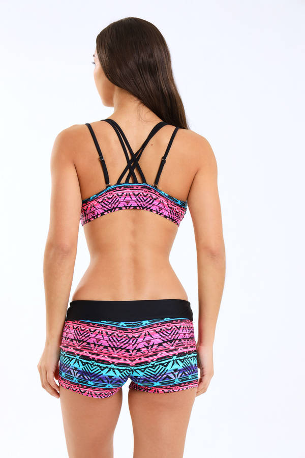 Senza® 3 Piece Tankini Set With Cover Up Vest