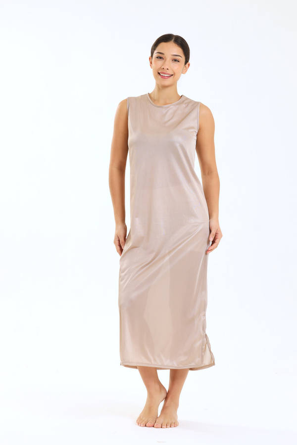 Senza® Wide Strap Full Length Slip Dress