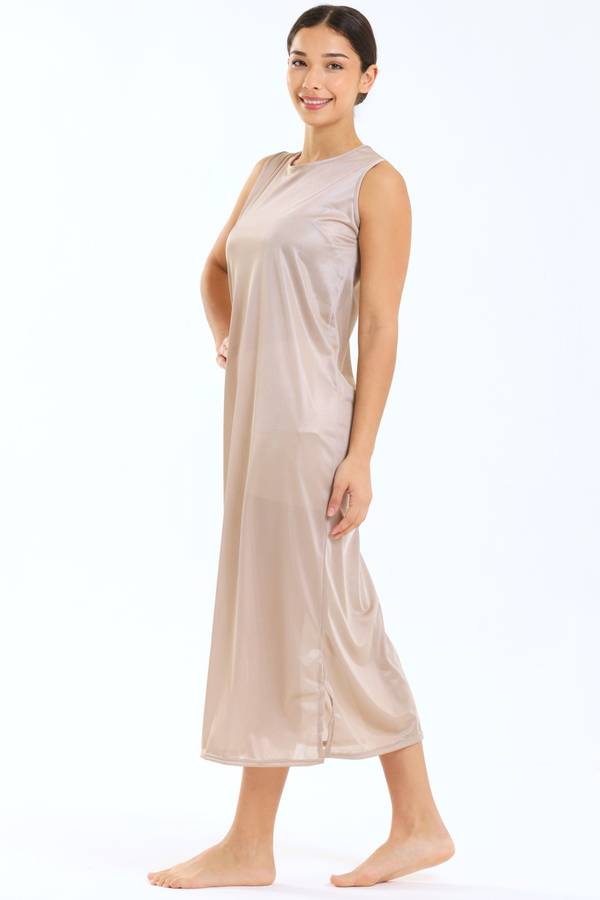 Senza® Wide Strap Full Length Slip Dress